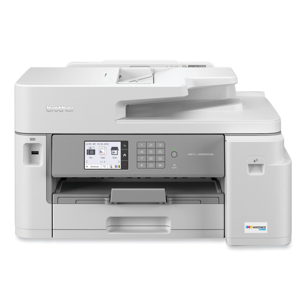 Brother MFC-J5855DW INKvestment Tank All-in-One Color Inkjet Printer, Copy/Fax/Print/Scan MFCJ5855DW